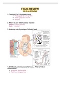 NURS 307 FINAL REVIEW