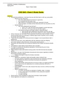 CHD 3243 - Exam 3 Study Guide.