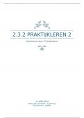 Praktijkleren 2, leerjaar 2 ( Inclusief feedbackformulieren ), 7,2