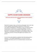 SAPPC EXAM GUIDE 20242025 WITH GUARANTEED ACCURATE ANSWERS |VERIFIED