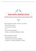 SPēD SAPPC (PERSEC) EXAM WITH GUARANTEED ACCURATE ANSWERS |VERIFIED