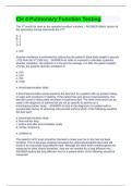 CH 4 Pulmonary Function Testing