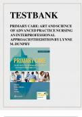 Test Bank - Primary Care: Art and Science of Advanced Practice Nursing - An Interprofessional Approach 5th Edition by Lynne M. Dunphy