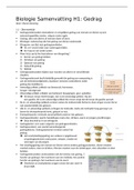 Samenvatting Biologie VWO 4 Hoofdstuk 1: Gedrag (Nectar)