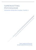Samenvatting Psychologie de Essentie 4e editie