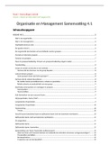Samenvatting hoorcolleges en boek Organisatie en Management 4.1