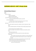 NURSING ADN 621- UNIT 2 Study Guide.