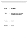 NCLEX-RN V12.35 (NCLEX-RN)  2020/2021