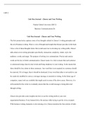 GB512 Unit1 Journal.docx    GB512  Unit One Journal  “ Zinsser and Your Writing  Purdue Global University GB512: Business Communications Dr.   Unit One Journal  “ Zinsser and Your Writing  The first journal entry captures some of my thoughts related to Zi