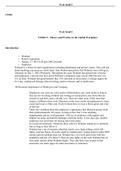 CS204 Unit6Assign.docx  CS204  WALMART  CS204-13 - Theory and Practice in the Global Workplace  Introduction   ¢    Walmart   ¢    Retail Corporation   ¢    January 17, 2021 8:42 pm (2007-present)   ¢    Employee  Walmart is a chain of retail organization