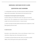 ATI MedSurg Test 2  Revised Study Guide Questions and 100% Correct Answers Download to score A