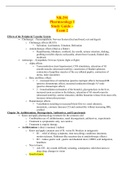 NR 291 PHARMACOLOGY  STUDY GUIDE EXAM 2 WITH ANSWERS