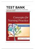 Test Bank for Concepts for Nursing Practice 4th Edition by Jean Giddens 2024 Full Chapters Covered Verified Solution Manual