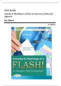 Test Bank - Anatomy and Physiology in a Flash! An Interactive, Flash-Card Approach, 1st Edition (Hurst, 2011), Chapter 1-15 | All Chapters