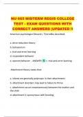 NU 665 MIDTERM REGIS COLLEGE  TEST - EXAM QUESTIONS WITH  CORRECT ANSWERS |UPDATED !! 