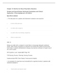 ATI Chapter 19 Nutrition for Neuro­Psychiatric Disorders, Grodner and Escott­Stump Nutritional Foundations and Clinical Application A Nursing Approach, 6th Edition, Latest Questions and Answers with Explanations, All Correct Study Guide, Download to Score