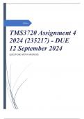 TMS3720 Assignment 4 2024 (235217) - DUE 12 September 2024