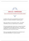 SAFe 6.0 – POPM EXAM WITH GUARANTEED ACCURATE ANSWERS |VERIFIED