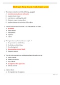 BIOS 256 Final Exam Study Guide 2020 | BIOS256 Final Exam Study Guide_ALL CORRECT ANSWERS