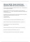 Missouri MPJE  Study Guide Exam Questions With All Correct Answers.