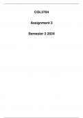 COL3704 Assignment 3 Semester 2 2024 (Detailed solution)