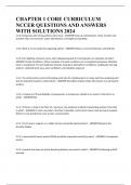 CHAPTER 1 CORE CURRICULUM NCCER QUESTIONS AND ANSWERS WITH SOLUTIONS 2024