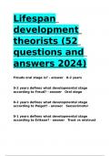 Lifespan development theorists (52 questions and answers 2024).