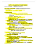 NURS 208 - PATHO FINAL EXAM STUDY GUIDE.