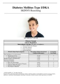 NUR 112 Diabetes Mellitus Type I/DKA Skinny Reasoning Case Study- Jack Anderson, 9 years old