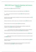 MSIS 2103 Exam 3 Jeopardy Questions And Answers Graded A+