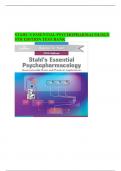 STAHL’S ESSENTIAL PSYCHOPHARMACOLOGY 5TH EDITION TEST BANK