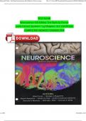 Neuroscience 6th Edition Test Bank by Purves | 100% Correct Answers | 34 Chapters ,ALL CHAPTERS COMPLETE NEWEST EDITION 2024 VERSION PDF INSTANT DOWNLOAD Test Bank