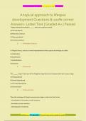 A topical approach to lifespan  development Questions & 100% correct  Answers- Latest Test | Graded A+ | Passed