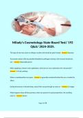 Milady's Cosmetology State Board Test/ 192 Q&A/ 2024-2025. 