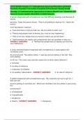 TEST BANK Chapter 17: Schizophrenia Spectrum Disorders and Other Psychotic Disorders Varcarolis: Essentials of Psychiatric Mental Health Nursing: A Communication Approach to Evidence-Based Care  Questions and Answers (Latest update 2024/2025) Verified Ans