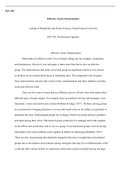 Effective Team Characteristics PSY 495.docx  PSY 495  Effective Team Characteristics  College of Humanities and Social Sciences, Grand Canyon University  PSY 495: Professional Capstone  Effective Team Characteristics  What makes an effective team? You can