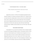 CNL 500 Psychoanalytic Case Analysis.docx  CNL-500  Freud Psychoanalytic Theory: A Case Study Analysis  College of Humanities and Social Sciences, Grand Canyon University  CNL-500  Sigmund Freud, a physicist, is well-known for developing the psychoanalyti