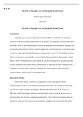 Benchmark   Managed Care Paper.docx    PCN 107  The Role of Managed Care and Integrated Health System  Grand Canyon University PCN 107  The Role of Managed Care and Integrated Health System  Introduction  Managed care is a type of approach in which health