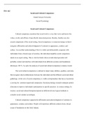 psy 362 wk1.docx    PSY-362  Social and Cultural Competence  Grand Canyon University Social Psychology  Social and Cultural Competence  Cultural competence mentions that social work is a way that views and knows the values, worth, and affirms of specifica