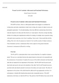 PLAAFP.docx    ECS-220  Present Levels of Academic Achievement and Functional Performance  Grand Canyon University ECS-220  Present Levels of Academic Achievement and Functional Performance  PLAAFP for Alicia: Alicia is a third-grade student who struggles