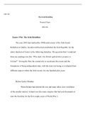 Irish Easter Rebellion.docx    HIS-386                   The Irish Rebellion  Proposal Paper                                                                                        HIS-386  Easter 1916: The Irish Rebellion  The year 2016 had marked the 100