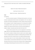 healthcare job analysis hca 465.docx  Running head: HEALTH CARE JOB ANALYSIS “ MEDICAL RECORDS SUPERVISOR  HCA 465  Health Care Job Analysis -Medical Records Supervisor  Grand Canyon University: HCA 465  Health Care Job Analysis “ Medical Records Supervis