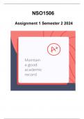 NSO1506 Asaenemente 01 (COMPLETE ANSWERS) Semester 2 2024