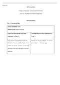 Self Assessment.pdf  ELM 535  Self-Assessment  College of Education - Grand Canyon University ELM 535 - Strategies for Student Engagement   Self-Assessment  Part 1: Assessment Plan  Student Identified: Millie  Student Grade Level: 3rd Grade  Long-Term Edu