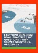 EASTMONT 2024 QUIZ BOWL PRACTICE | 100 QUESTIONS | WITH SOLVED SOLUTIONS, GRADED A+