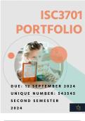 ISC3701 Assignment 4 PORTFOLIO  2024 (543545)- DUE 12 September 2024