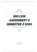 NSO1506 Assignment 2 (COMPLETE ANSWERS) Semester 2 2024 Course Sepedi (NSO1506) Institution University Of South Africa (Unisa) Book Sepedi pukutšhoma