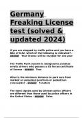 Germany Freaking License test (solved & updated 2024)