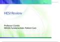 NR 226 HESI Review: Fundamentals, Patient Care