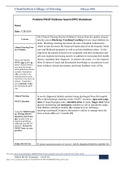 NR 439 Week 3 Assignment; Problem-PICOT-Evidence Search (PPE) Worksheet. latest